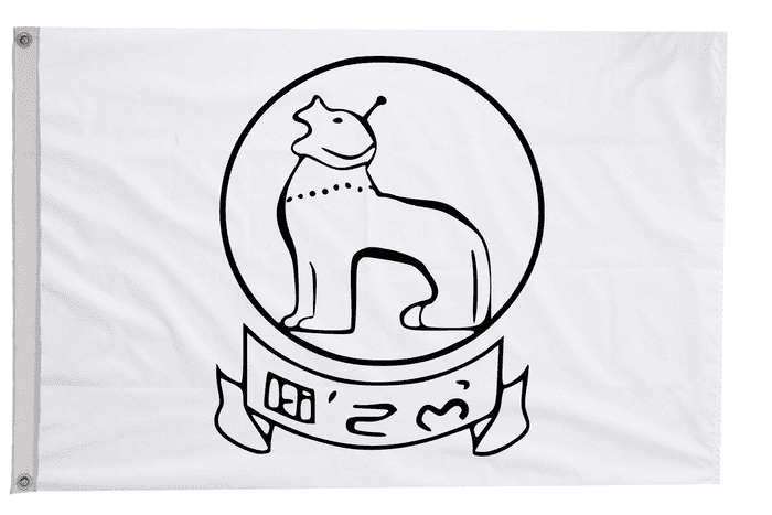 Manipur India Flag with Eyelets