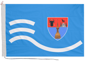 Maramureș County Romania Flag with Rope & Toggle