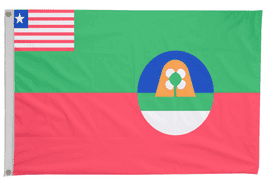 Margibi Liberia Flag with Eyelets