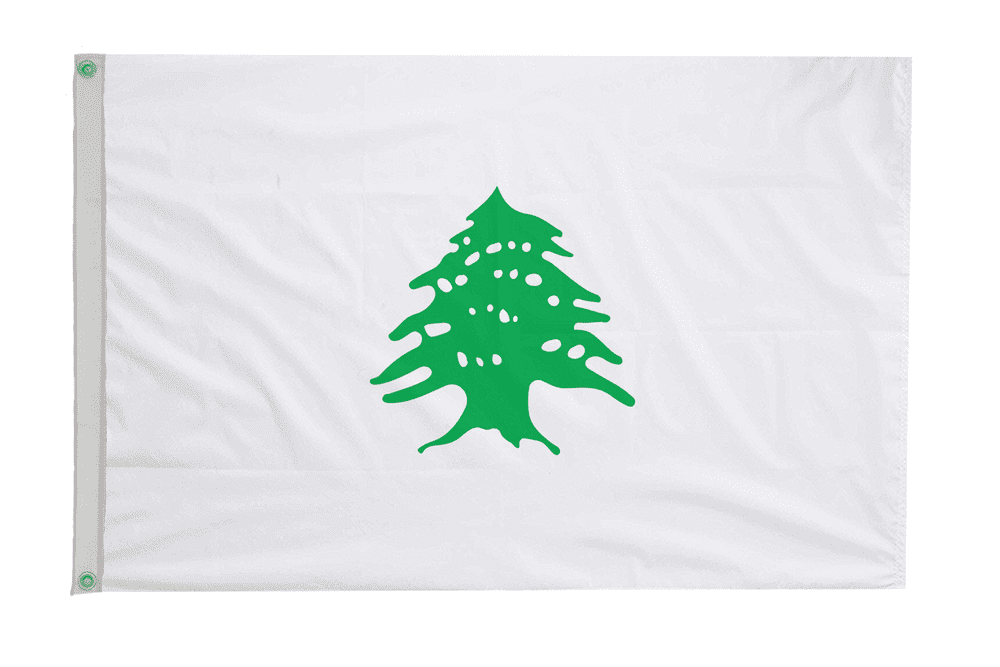 Maronites Flag with Eyelets