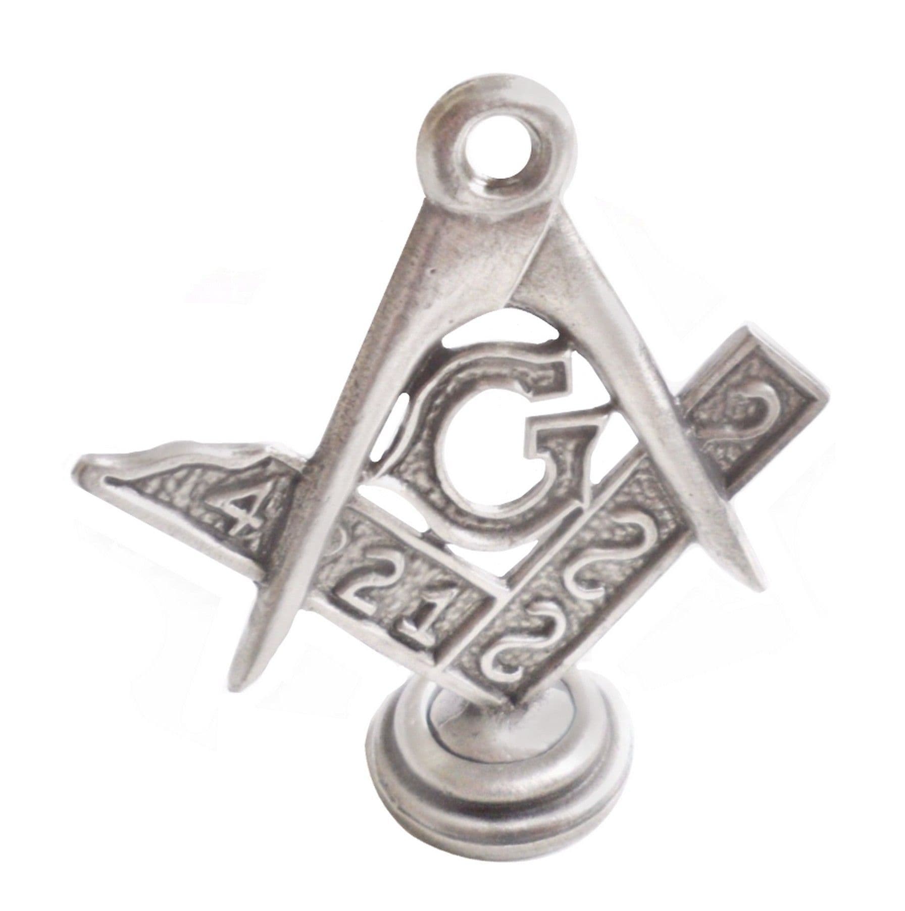 Masonic G Square & Compass Solid Pewter Desk Ornament AO814