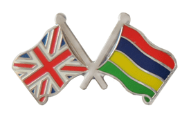Mauritius and United Kingdom Friendship Flag Badge