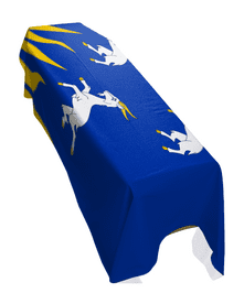 MERIONETHSHIRE COUNTY FLAG PREMIUM COFFIN DRAPE (MADE TO ORDER)