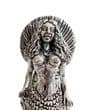 Mermaid on a Shell Throne Solid Pewter Ornament - Hand Made In Cornwall