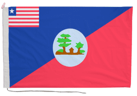 Montserrado Liberia Flag with Rope & Toggle