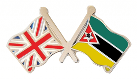 Mozambique and United Kingdom Friendship Flag Badge