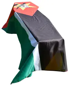 MOZAMBIQUE FLAG COFFIN DRAPE