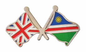 Namibia and United Kingdom Friendship Flag Badge