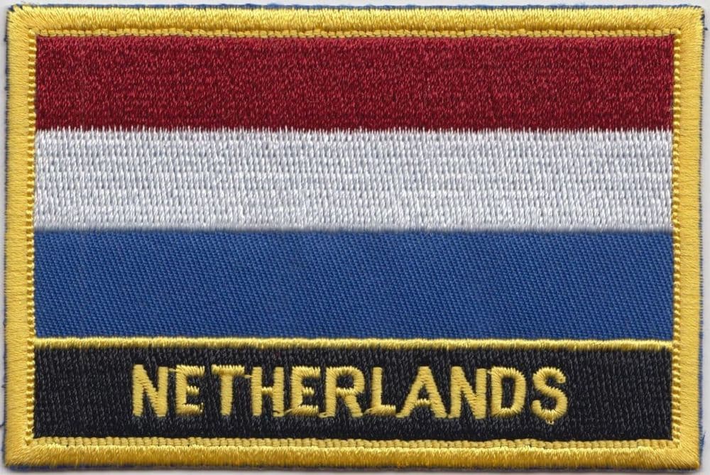Netherlands Embroidered Rectangular Patch