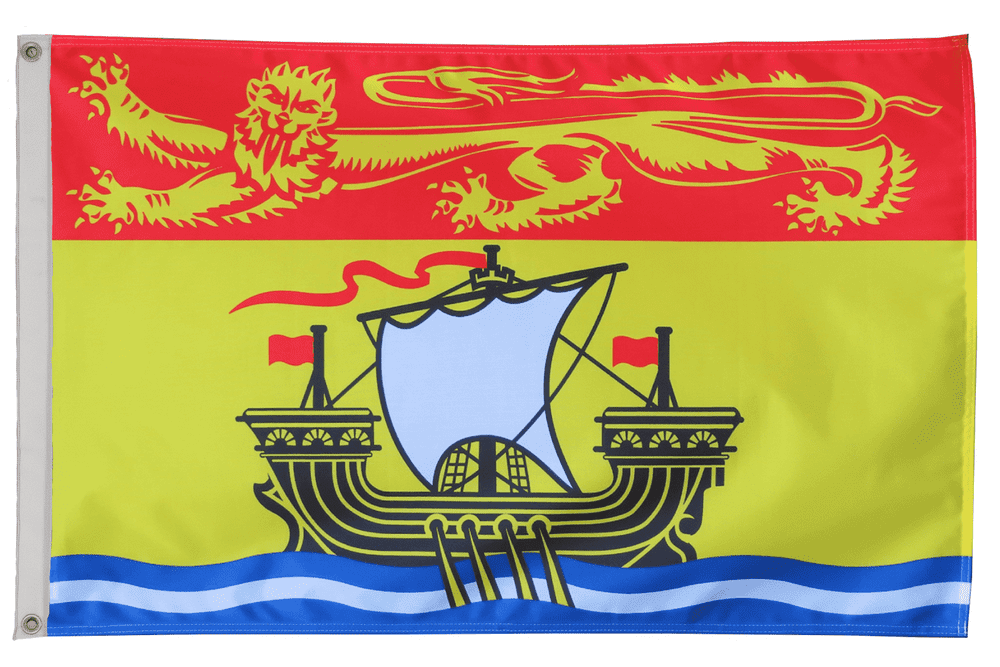 New Brunswick Canada Flag with Eyelets