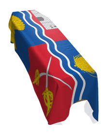 NEWBURY TOWN FLAG PREMIUM COFFIN DRAPE (MADE TO ORDER)