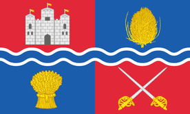 NEWBURY TOWN FLAG PREMIUM COFFIN DRAPE (MADE TO ORDER)
