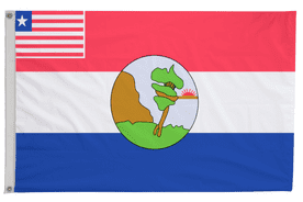 Nimba Liberia Flag with Eyelets