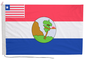 Nimba Liberia Flag with Rope & Toggle