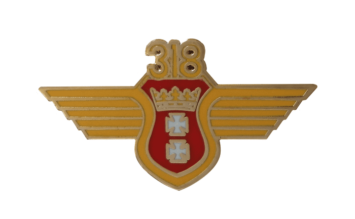 No. 318 (City of Gdańsk) Polish Fighter-Reconnaissance Squadron Royal Air Force RAF Pin Badge