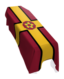 NORTHAMPTONSHIRE COUNTY FLAG PREMIUM COFFIN DRAPE (MADE TO ORDER)