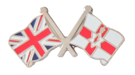 Northern Ireland and United Kingdom Friendship Flag Pin Badge