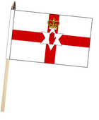 NORTHERN IRELAND LARGE HAND WAVING FLAGS