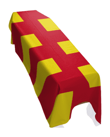 NORTHUMBERLAND COUNTY FLAG PREMIUM COFFIN DRAPE (MADE TO ORDER)