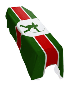 NOTTINGHAMSHIRE COUNTY FLAG PREMIUM COFFIN DRAPE (MADE TO ORDER)