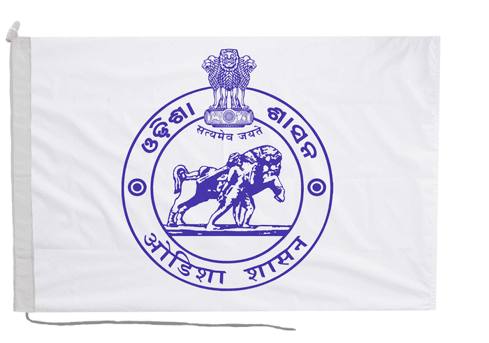 Odisha India Flag with Rope & Toggle