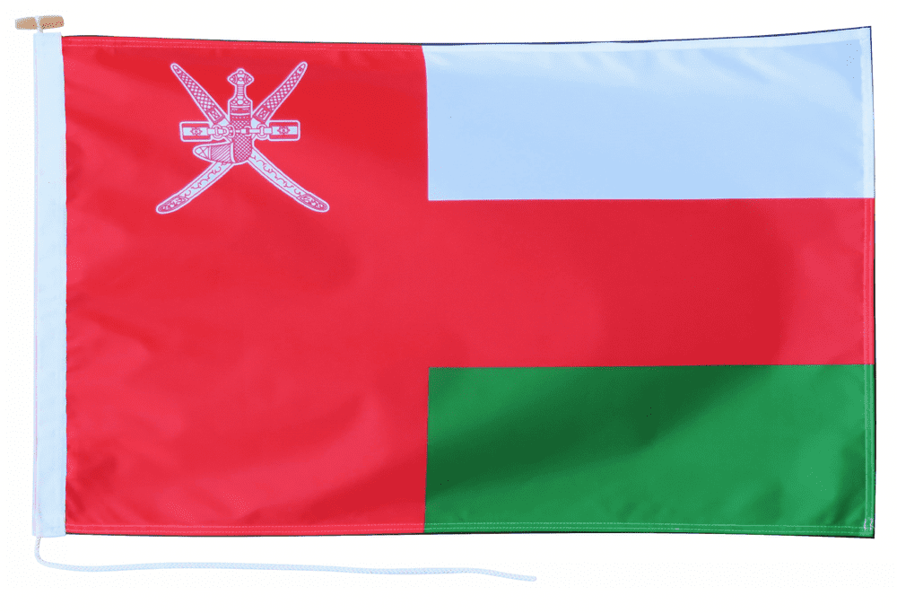 Oman Flag with Rope & Toggle