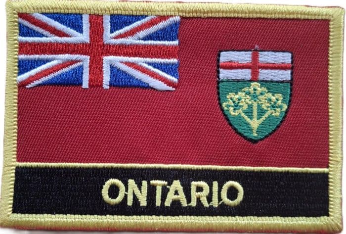 Ontario Embroidered Rectangular Patch