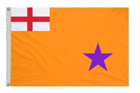 Orange Institution Flag with Eyelets