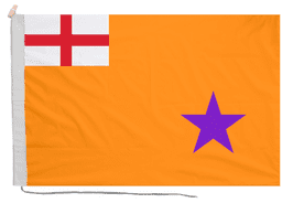 Orange Institution Flag with Rope & Toggle
