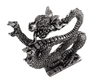 Oriental Dragon Solid Pewter Ornament - Hand Made In Cornwall