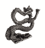 Oriental Dragon Solid Pewter Ornament - Hand Made In Cornwall