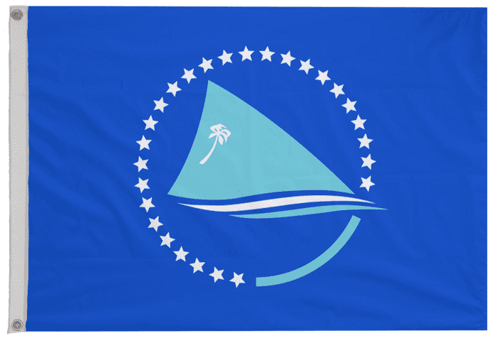 Pacific Community PC Flag with Eyelets
