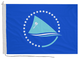 Pacific Community PC Flag with Rope & Toggle