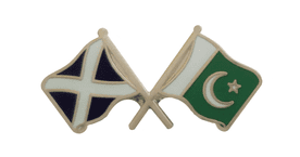 Pakistan and Scotland Friendship Flag Pin Badge