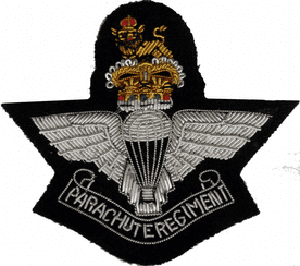 Parachute Regiment British Army Embroidered Blazer GOLD & SILVER WIRED Patch
