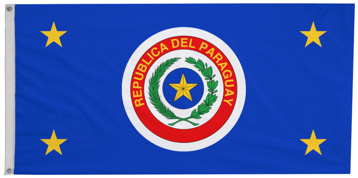 Paraguay Presidential Flag with Eyelets
