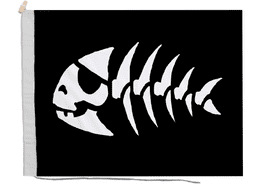 Pastafarianism Flag with Rope & Toggle