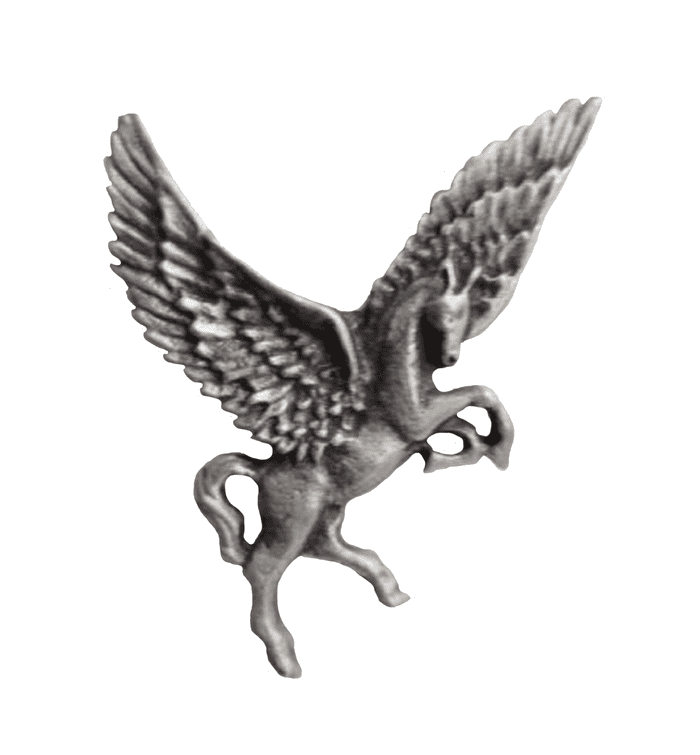 Pegasus Pewter Brooch