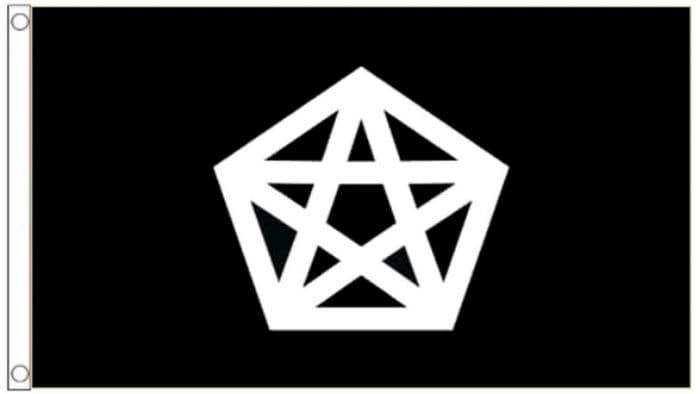 Pentacle Pentagram Polyester 5'x3' Flag