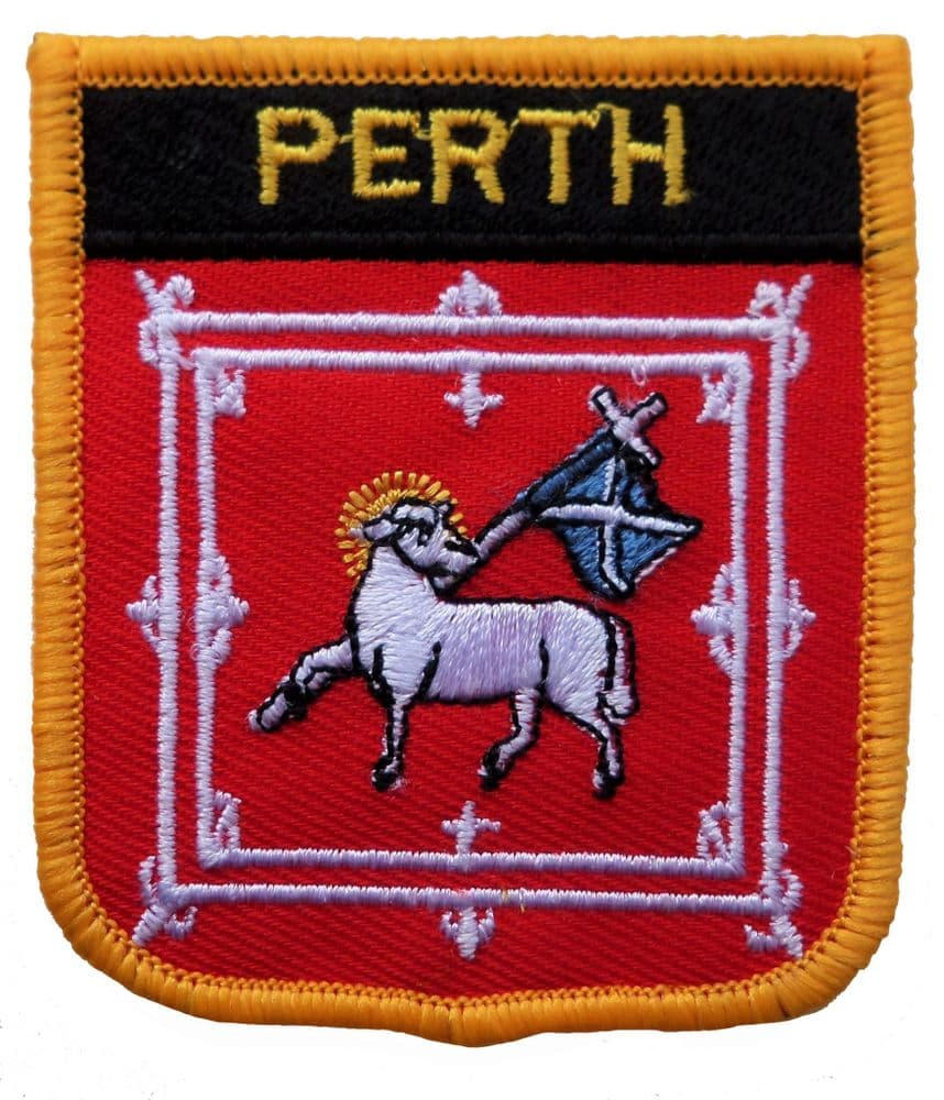 Perth Scotland Shield Embroidered Patch