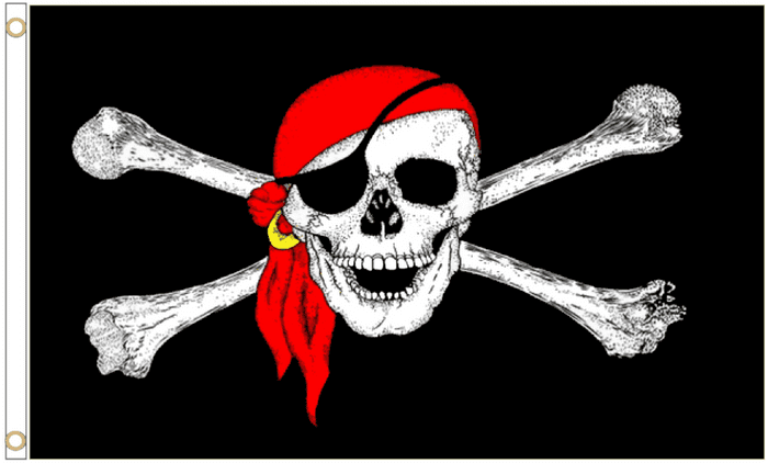 Pirate Bandana Polyester Flag