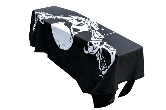 PIRATE BUCCANNERS FLAG COFFIN DRAPE