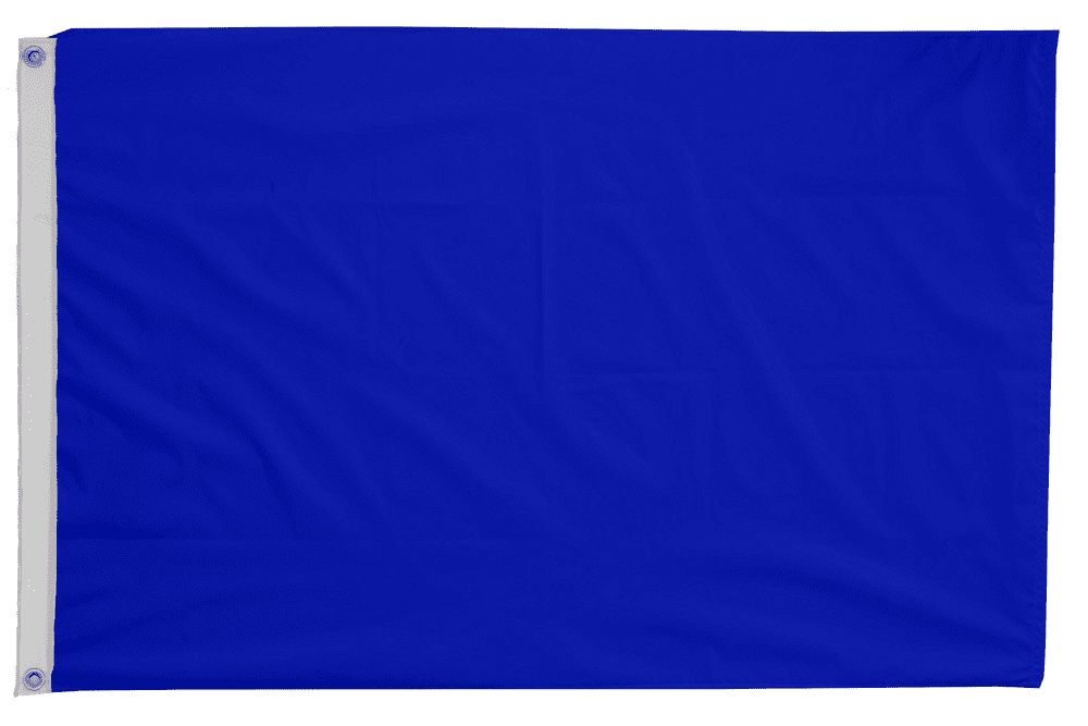 Flaglets Color Blue Plain Blue Flag with Eyelets
