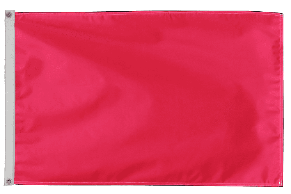 Plain Red Flag with Eyelets