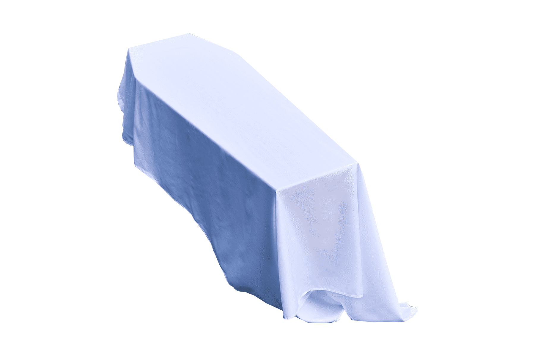 PLAIN WHITE FLAG COFFIN DRAPE
