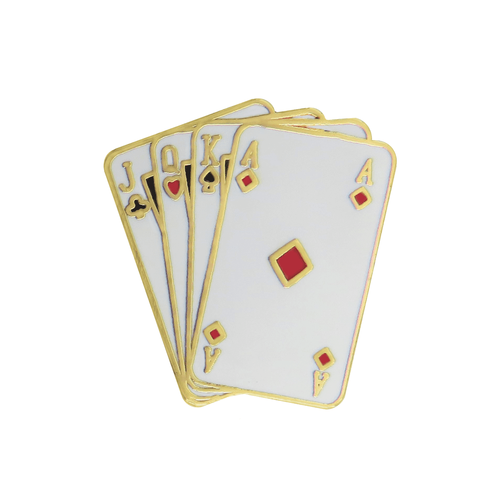 Playing Cards Pin Badge