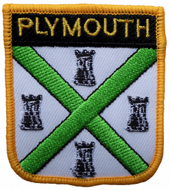 Plymouth Shield Embroidered Patch
