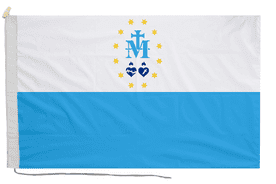 Poland Mary's Flag with Rope & Toggle