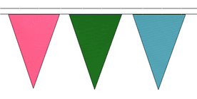 Polysexual Pride Flag Colours Triangular Bunting - 10m / 20m / 50m Lengths