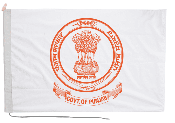 Punjab India Flag with Rope & Toggle
